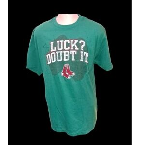 NWT Boston Red Sox Kelly Green "LUCK? DOUBT IT. SZ  XL